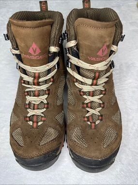 Vasque Women’s Breeze GTX Brown Lace-Up Hiking Boots Vibram Sole 10M
